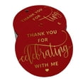 thumbnail image 1 of Inkdotpot Real Gold Foil Thank You For Celebrating With Me Birthday Tags Favor Hang Paper Tags 50 Pieces, 1 of 6