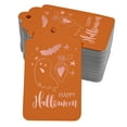 thumbnail image 1 of Inkdotpot Real Rose Gold Foil Happy Halloween Halloween Tags Favor Hang Paper Tags 50 Pieces, 1 of 6
