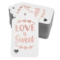 thumbnail image 1 of Inkdotpot Real Rose Gold Foil Love Is Sweet Wedding Tags Favor Hang Paper Tags 100 Pack, 1 of 6