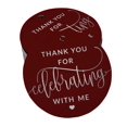 thumbnail image 1 of Inkdotpot Real Silver Foil Thank You For Celebrating With Me Birthday Tags Favor Hang Paper Tags 100 Pieces, 1 of 6