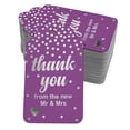 thumbnail image 1 of Inkdotpot Real Silver Foil ThankYou From The New Wedding Tags Favor Hang Paper Tags 50 Pack, 1 of 6