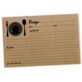 thumbnail image 1 of Inkdotpot Recipe Card 6x4 inch Single-Sided Recipe Design Cards Classic Kraft Recipe Cards Wedding-Bridal Shower-Baby Shower- Pack of 50, 1 of 6