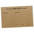 thumbnail image 1 of Inkdotpot Recipe Card 6x4 inch Single-Sided Recipe Design Cards Classic Kraft Recipe Cards Wedding-Bridal Shower-Baby Shower- Pack of 50, 1 of 6