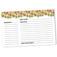 thumbnail image 1 of Inkdotpot Recipe Card 6x4 inch Single-Sided Recipe Design Cards Tropical Fruits Recipe Cards Wedding-Bridal Shower-Baby Shower- Pack of 50, 1 of 6