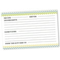 thumbnail image 1 of Inkdotpot Recipe Card 6x4 inch Single-Sided Recipe Design Cards White Chevron Recipe Cards Wedding-Bridal Shower-Baby Shower- Pack of 50, 1 of 6