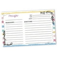 thumbnail image 1 of Inkdotpot Recipe Card 6x4 inch Single-Sided Recipe Design Cards White Floral Recipe Cards Wedding-Bridal Shower-Baby Shower- Pack of 50, 1 of 6
