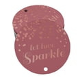 thumbnail image 1 of Inkdotpot Rose Gold Foil Paper Hang Tags Let Love Sparkle Wedding Favor Tags 100 Pieces, 1 of 7