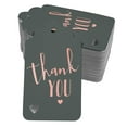 thumbnail image 1 of Inkdotpot Rose Gold Foil Paper Hang Tags ThankYou Bridal Shower-Baby Shower-Retirement-Wedding-Birthday Favor Tags 50 Pack, 1 of 6