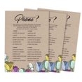 thumbnail image 1 of Inkdotpot Rustic Kraft FloralWhats On Your Phone Bridal ShowerGameWedding Shower Bachelorette Party Bulk ActivityGameCards 50-Pack, 1 of 7