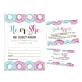 thumbnail image 1 of Inkdotpot Set Of 30Donuts Baby Shower Invitations-Diaper Raffle Tickets And Baby Shower Book Request Cards He Or She Gender Reveal Invites Its A Boy Its A Girl, 1 of 8