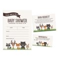thumbnail image 1 of Inkdotpot Set Of 30Jungle Animals Baby Shower Invitations-Diaper Raffle Tickets And Baby Shower Book Request Cards Gender Neutral Invites Its A Boy Its A Girl, 1 of 8