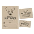 thumbnail image 1 of Inkdotpot Set Of 30Deer Jungle Animals Rustic Baby Shower Invitations-Diaper Raffle Tickets And Baby Shower Book Request Cards Gender Neutral Invites Its A Boy Its A Girl, 1 of 1
