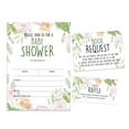 thumbnail image 1 of Inkdotpot Set Of 30Floral Baby Shower Invitations-Diaper Raffle Tickets And Baby Shower Book Request Cards Gender Neutral Invites Its A Boy Its A Girl, 1 of 8