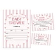 thumbnail image 1 of Inkdotpot Set Of 30Gender Neutral Baby Shower Invitations-Diaper Raffle Tickets And Baby Shower Book Request Cards Stripe Invites Its A Boy Its A Girl, 1 of 1