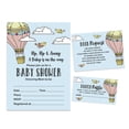 thumbnail image 1 of Inkdotpot Set Of 30Gender Neutral Baby Shower Invitations-Diaper Raffle Tickets And Baby Shower Book Request Cards Up Up & Away Baby On The Way invites Its A Boy Its A Girl, 1 of 8