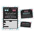 thumbnail image 1 of Inkdotpot Set Of 30Gender Reveal Baby Shower Invitations-Diaper Raffle Tickets And Baby Shower Book Request Cards Its a Boy Its a girl Invites, 1 of 1
