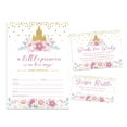 thumbnail image 1 of Inkdotpot Set Of 30Gender Reveal Baby Shower Invitations-Diaper Raffle Tickets And Baby Shower Book Request Cards Princess Invites, 1 of 8