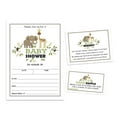 thumbnail image 1 of Inkdotpot Set Of 30Jungle Animals Baby Shower Invitations-Diaper Raffle Tickets And Baby Shower Book Request Cards Gender Neutral Invites Its A Boy Its A Girl, 1 of 8