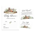 thumbnail image 1 of Inkdotpot Set Of 30Jungle Animals Baby Shower Invitations-Diaper Raffle Tickets And Baby Shower Book Request Cards Gender Neutral Invites Its A Boy Its A Girl, 1 of 1