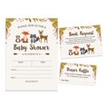 thumbnail image 1 of Inkdotpot Set Of 30Jungle Animals Baby Shower Invitations-Diaper Raffle Tickets And Baby Shower Book Request Cards Gender Neutral Invites Its A Boy Its A Girl, 1 of 1