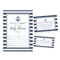 thumbnail image 1 of Inkdotpot Set Of 30Nautical Baby Shower Invitations-Diaper Raffle Tickets And Baby Shower Book Request Cards Nautical Invites, 1 of 5