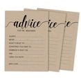 thumbnail image 1 of Inkdotpot Set Of 50 Advice for The Newlyweds, Bride And Groom Rustic Wedding Dcor, Guestbook Alternative, Kraft Advice Cards 5x7 inches, 1 of 8