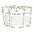 thumbnail image 1 of Inkdotpot Set Of 50 Baby ShowerWord ScrambleGame Cards Gender Neutral Floral Party Supplies-Fun Baby Shower Game Favors, 1 of 6