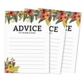 thumbnail image 1 of Inkdotpot Set Of 50 Wishes For The Bride & Groom, Mr and Mrs Advice Cards Classic Floral Wedding Dcor, Guestbook Alternative 5x7 inches, 1 of 8