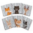 thumbnail image 1 of Inkdotpot Set of 6 Drink Coasters Easy Clean 4-inch SquareCoastersCork Base-Reusable- Animals, 1 of 8