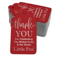 thumbnail image 1 of Inkdotpot Silver Foil Paper Hang Tags ThankYou For Celebrating The Mother To Be Baby Shower Favor Tags 100 Pack, 1 of 6