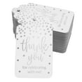 thumbnail image 1 of Inkdotpot Silver Foil Paper Hang Tags ThankYou For Celebrating With Me Birthday Favor Tags 50 Pack, 1 of 6