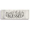 thumbnail image 1 of Inkdotpot Stretched Canvas Quotes Wall Art Dcor-Grateful Thankful Blessed Wall Decor- 6 x 17 Rustic Wall Art Sign-Farmhouse Decor Faux Plaque Sign, 1 of 8