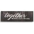 thumbnail image 1 of Inkdotpot Stretched Canvas Quotes Wall Art Dcor-Together We Built A Life We Love Wall Decor- 8 x 24 Rustic Wall Art Sign-Farmhouse Decor Faux Plaque Sign, 1 of 8