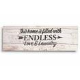 thumbnail image 1 of Inkdotpot Stretched Canvas Quotes Wall Art Decor, This Home Is Filled With Endless Love & Laundry Wall Decor- 6 x 17 Rustic Wall Art Sign- Farmhouse Decor Faux Plaque Sign, 1 of 8