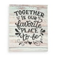 thumbnail image 1 of Inkdotpot Stretched Canvas Quotes Wall Art Decor, Together Is Our Favorite Place To Be Wall Decor- 12x15 Rustic Wall Art Sign- Farmhouse Decor Faux Plaque Sign, 1 of 8