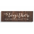 thumbnail image 1 of Inkdotpot Stretched Canvas Quotes Wall Art Decor, Together Is My Favorite Place To Be Wall Decor- 6 x 17 Rustic Wall Art Sign- Farmhouse Decor Faux Plaque Sign, 1 of 8