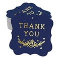 thumbnail image 1 of Inkdotpot Thank You Bridal Shower Bottle Tag Real Gold Foil Favor Bracket Shape Hang Tags Pack Of 100, 1 of 7
