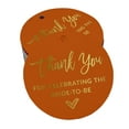 thumbnail image 1 of Inkdotpot Thank You For Celebrating The Bride To Be Bridal Shower Bottle Tag Real Gold Foil Favor Hang Tags 100 Pack, 1 of 6