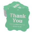 thumbnail image 1 of Inkdotpot Thank You For Celebrating The Bride To Be Bridal Shower Bottle Tag Real Silver Foil Favor Bracket Shape Hang Tags Pack Of 100, 1 of 7
