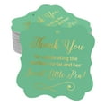 thumbnail image 1 of Inkdotpot Thank You For Celebrating The Mother To Be Baby Shower Bottle Tag Real Gold Foil Favor Bracket Shape Hang Tags Pack Of 50, 1 of 7