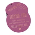 thumbnail image 1 of Inkdotpot Thank You For Celebrating The Mother To Be Baby Shower Bottle Tag Real Rose Gold Foil Favor Hang Tags Pack Of 50, 1 of 7