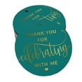thumbnail image 1 of Inkdotpot Thank You For Celebrating With Me Birthday Bottle Tag Real Gold Foil Favor Hang Tags 50 Pack, 1 of 6