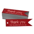 thumbnail image 1 of Inkdotpot Thank You For Celebrating With Me Birthday Bottle Tag Real Rose Gold Foil Favor Hang Tags Pack Of 50, 1 of 6