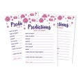 thumbnail image 1 of Inkdotpot Unicorn Floral Party Supplies Set Of 50 Baby ShowerPrediction Cards For Baby Shower Game, 1 of 5