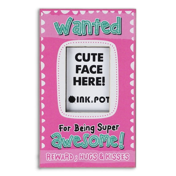 Inkdotpot Wanted For Being Super Awesome! PhotoMagnetFrame-MagneticPhotoFramesFor Refrigerator Magnets- MiniPhotoFrames- Cute Gift ForKids/ Friends | 9 x 5.5 cm