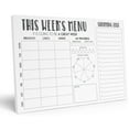 thumbnail image 1 of Inkdotpot Weekly Meal Planner Notepad 7"x10 , "This Week's Menu" Magnetic Meal Planning Pad with Tear Off Grocery Shopping List for Fridge- Kitchen & Home - 54 Sheets -PJ, 1 of 7