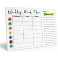 thumbnail image 1 of Inkdotpot 7"x10" Weekly Planners & Appointment Book, with Tear Off Grocery List, White, 54 Pages, 1 of 5