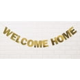 thumbnail image 1 of Inkdotpot Welcome HomePre Strung Bunting Housewarming Metallic Gold Photo Props Home Party Sign Wall Dcor Banner Flags, 1 of 5