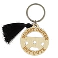 thumbnail image 1 of Inkdotpot Wooden Key Holder Sarcastic Engraved Key Chain Housewarming Gift, 1 of 6