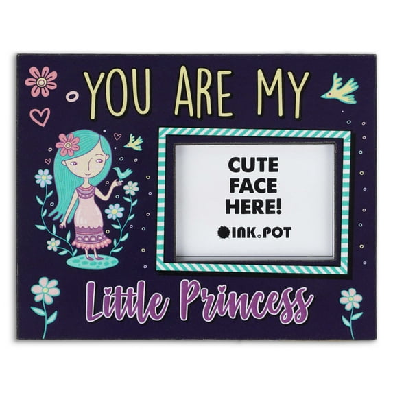 Inkdotpot You Are My Little Princess PhotoMagnetFrame-MagneticPhotoFramesFor Refrigerator Magnets- MiniPhotoFrames- Cute Gift ForDaughter- Baby Girl| 8 x 10 cm